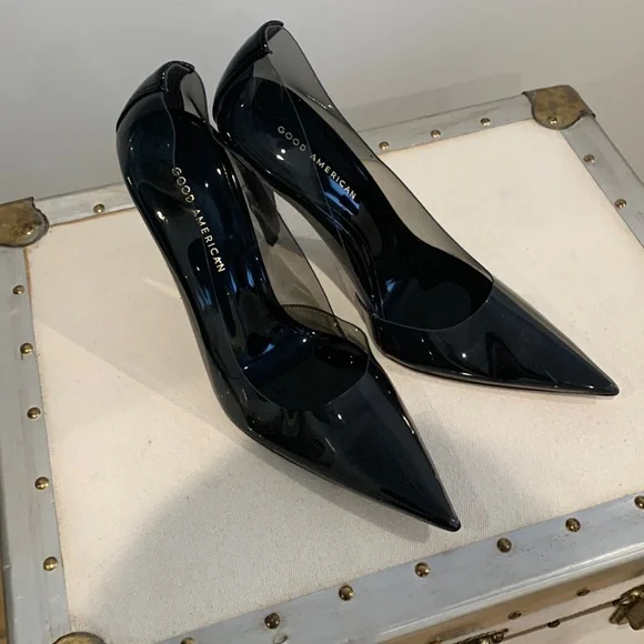 Good American Women’s Cinder F*cking-Rella Pump Glass Size 10 - Picture 1 of 7
